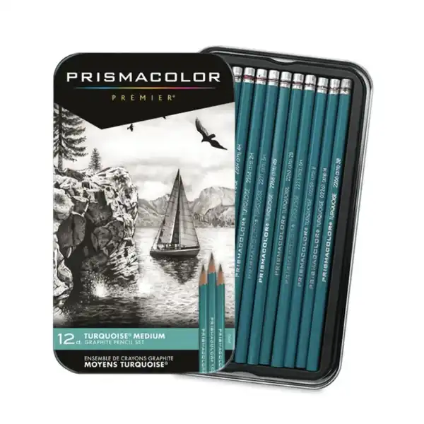Picture of Prismacolor Turquoise Graphite Pencil Set Medium