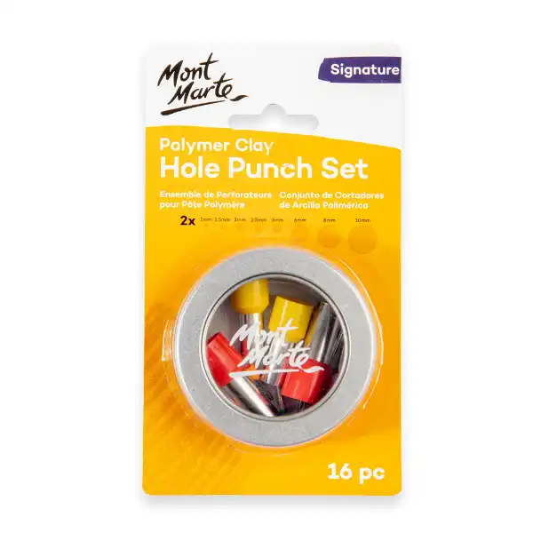 Picture of Mont Marte Polymer Clay Hole Punch Set 16pk