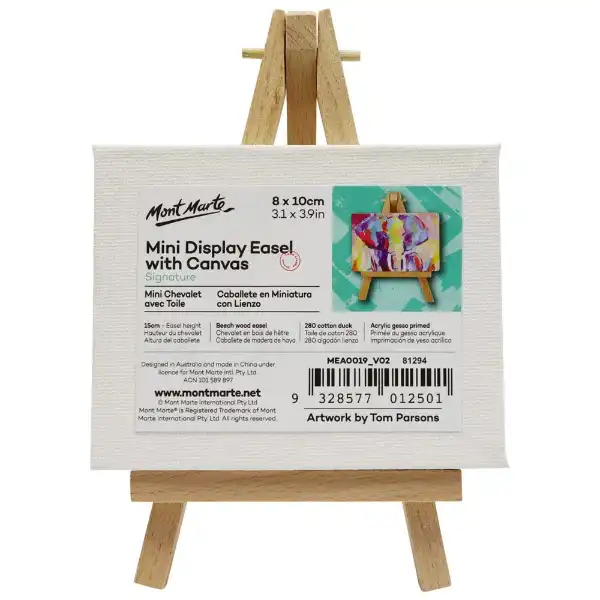 Picture of Mont Marte Mini Easel With Canvas 8X10cm
