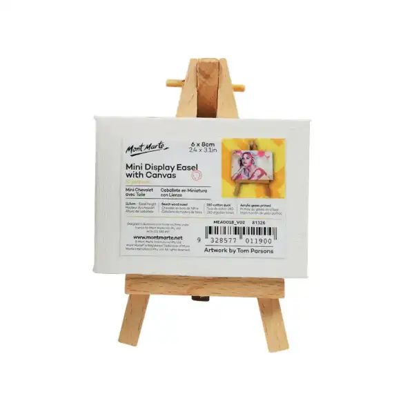 Picture of Mont Marte Mini Easel With Canvas 6X8cm