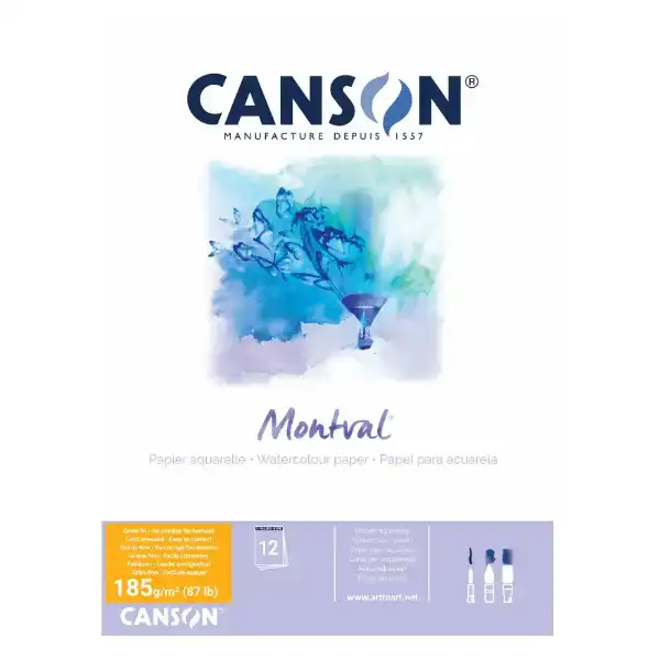 Picture of Canson Montval Watercolour Pad 185gsm