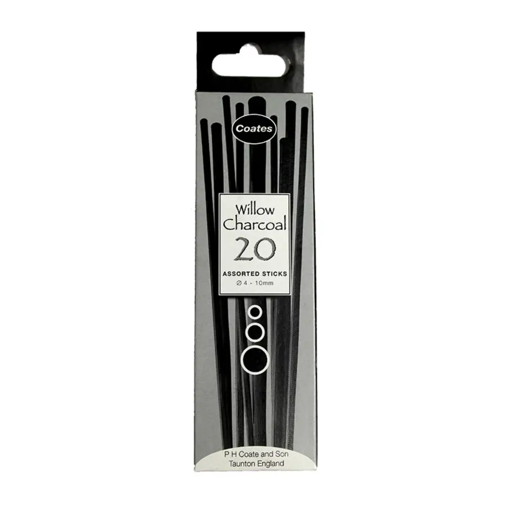 Coates Artist Willow Charcoal Assorted 30 Sticks