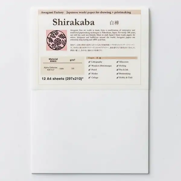 Picture of Awagami Fine Art Paper 12pk Shirakaba