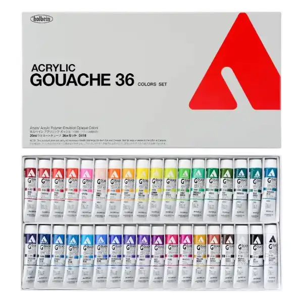 Picture of Holbein Acryla Gouache 36 Colour Master Set