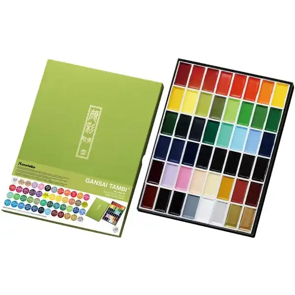 Picture of Kuretake Gansai Tambi Watercolour Palette 48 Set
