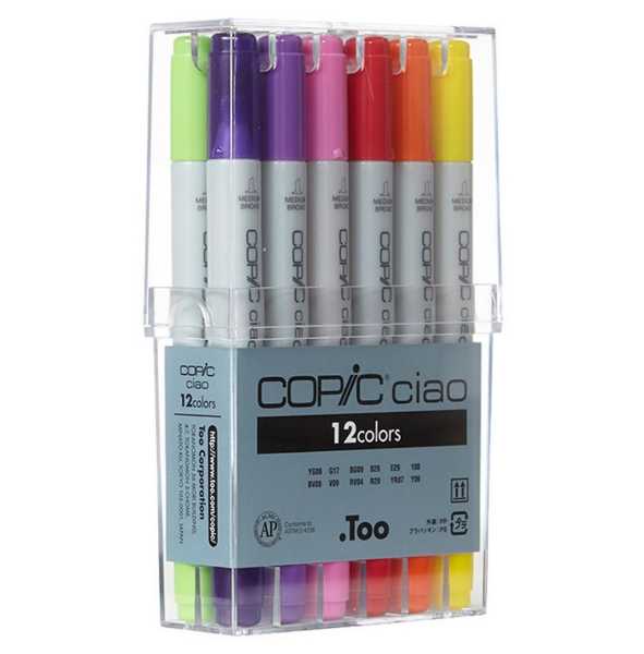Picture of Copic Ciao Set 12 Assorted Colours