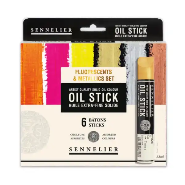 Picture of Sennelier Artist Oil Stick Set - Fluro & Metallic