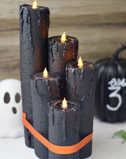 Halloween Crafts - Pool noodle candles