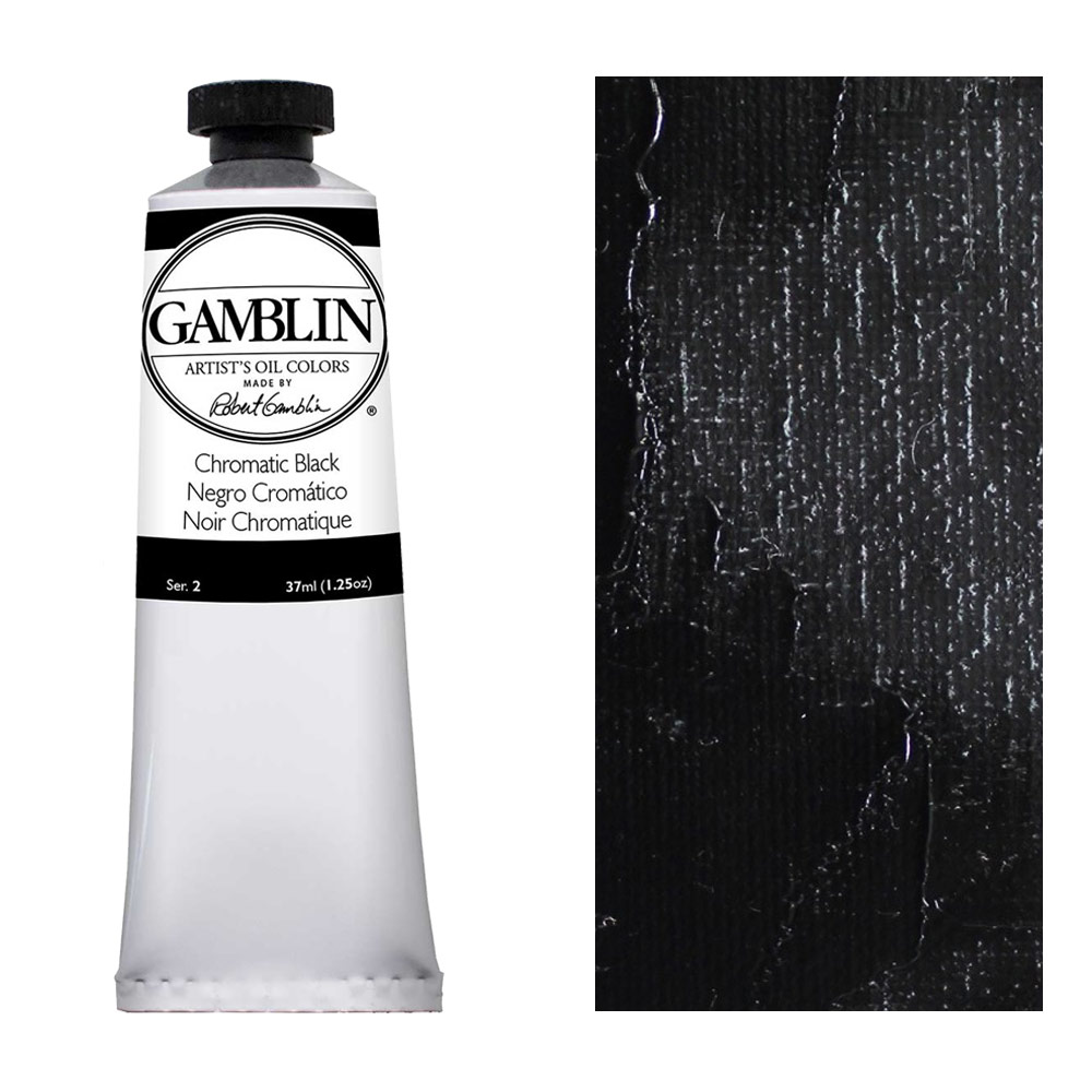 A Guide to Black Paints - Chromatic Black Gamblin oils