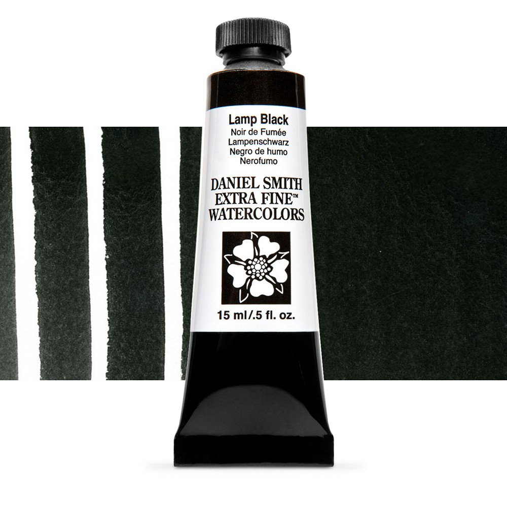 A Guide to Black Paints - Lamp Black Daniel Smith